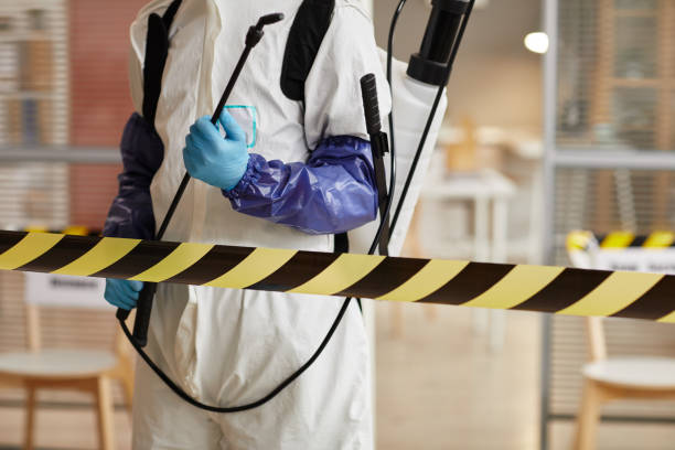 Professional Sewage Cleanup technician working in New Lisbon, NJ